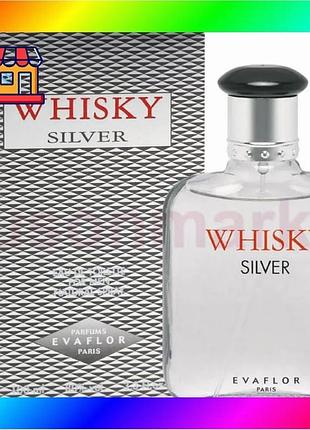 Bs evaflor whisky silver best mix edt 100ml туалетна вода для чоловіків аромат для впевнених чоловіків bas77/n