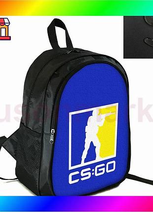 Bs рюкзак городской школьный best mix 38×28 см с принтом cs:go черный для подростков и детей спортивны bas77/n