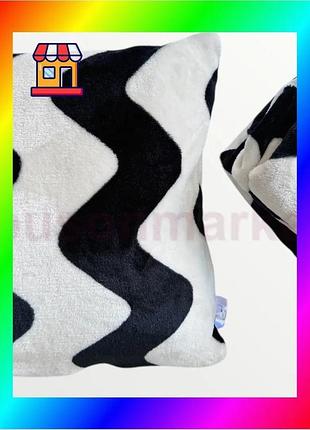Bs подушка ecotton for best mix pets 50х70 черно-белая для кошек и собак антиаллергенная мягкая подушк bas77/n