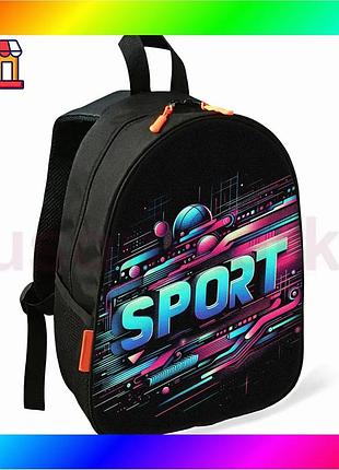 Bs дитячий рюкзак sport best mix чорний водонепроникний для хлопчика шкільний міський стильний рюкзак bas77/n