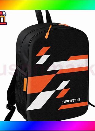 Bs рюкзак шкільний дитячий best mix sport 36х27 см чорний водонепроникний рюкзак для хлопчика дівчинки bas77/n