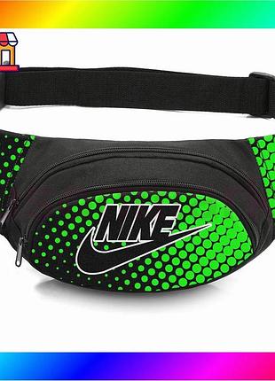 Bs сумка-бананка детская nike best mix черная поясная сумка для мальчика для прогулок и школы bas77/n