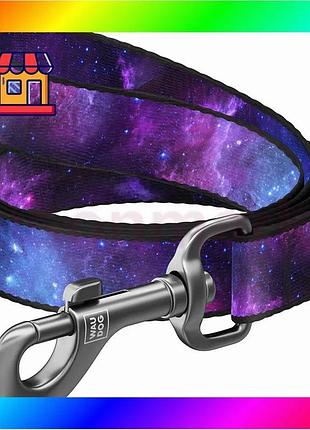 Bs поводок для собак best mix нейлоновый waudog nylon, рисунок "nasa21", m, ш 20 мм, дл 300 см bas77/n