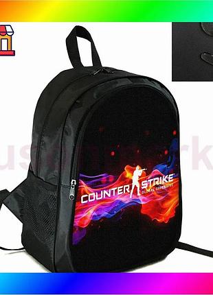 Bs рюкзак городской школьный best mix черный с принтом cs:go для подростков и детей спортивный рюкзак bas77/n