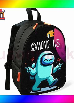 Bs рюкзак among us best mix дитячий шкільний чорний 34х27х13 см для хлопчика стильний рюкзак для навча bas77/n