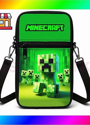 Bs сумка-чехол для телефона best mix minecraft детская водонепроницаемая через плечо для мальчиков и д bas77/n
