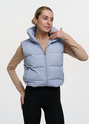 Женская жилетка "lola" голубая р. xs-s, m-l