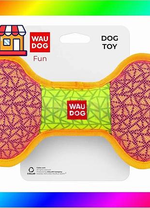 Bs игрушка для собак best mix waudog fun, "кость", ш 20 см, дл 12 см розовый bas77/n