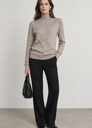 Allsaints кашемировый свитер с высоким воротником, гольф