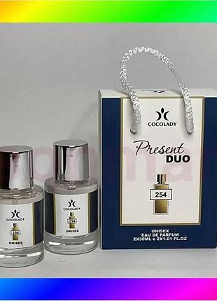 Bs cocolady present duo best mix 254 2x30 мл унісекс парфуми деревні пряні аромат для жінок і чоловікі bas77/n
