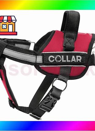 Bs шлея "dog extreme" best mix "police" №1 (в:35-45см) червоний bas77/n