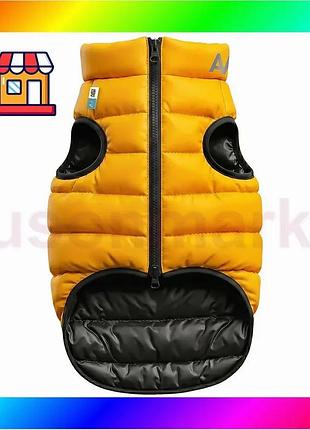 Bs куртка для собак best mix airyvest двусторонняя, xs30, a 27-30, b 43-45, c 30-33, жёлто-чёрная bas77/n
