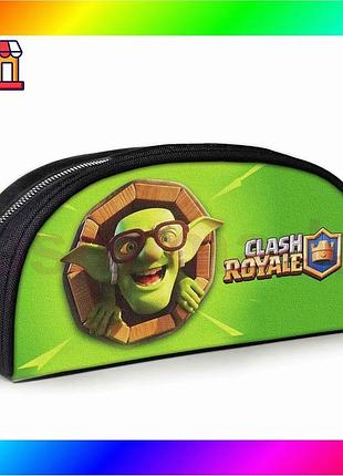 Bs пенал шкільний з best mix принтом clash royale чорний для дівчинки хлопчика косметичка для канцеляр bas77/n