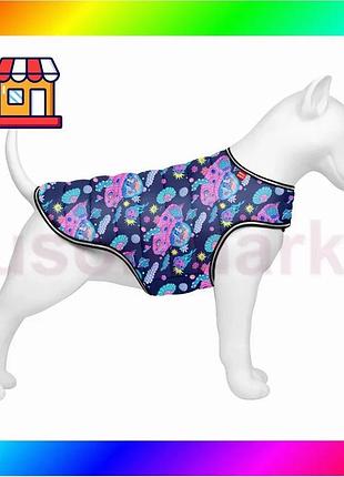 Bs курточка-накидка для собак best mix waudog clothes, рисунок "рик и морти 1", l, а 41 см, b 58-70 см bas77/n