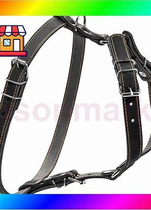 Bs шлей "collar" одинарний best mix для дрібних і середніх собак (ширина 20мм, а:40-56см, в:57-65см) ч bas77/n