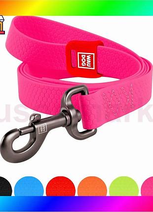 Bs поводок для собак best mix водостойкий waudog waterproof, m, ш 20 мм, дл 500 cм, розовый bas77/n