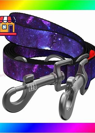 Bs поводок-перестежка для собак best mix waudog nylon, рисунок "nasa21", м, ш 20 мм, дл 300 см bas77/n