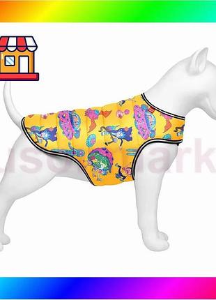 Bs курточка-накидка для собак best mix waudog clothes, рисунок "рик и морти 3", xl, а 47 см, b 68-80 с bas77/n