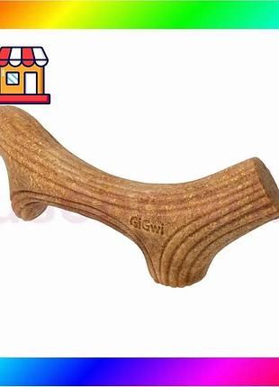 Bs іграшка для собак best mix рог жувальний gigwi wooden antler, дерево, полімер, s bas77/n