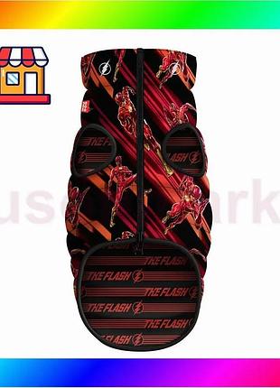Bs курточка для собак best mix waudog clothes двусторонняя, рисунок "скорость флэша", xs25, в 36-38 см bas77/n