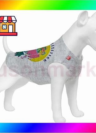 Bs майка для собак best mix waudog clothes, малюнок "рік та морті 2", s30, b 54-60 см, з 33-38 см bas77/n