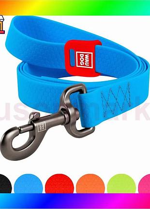 Bs поводок для собак best mix водостойкий waudog waterproof, l-xxl, ш 25 мм, дл 500 cм, голубой bas77/n