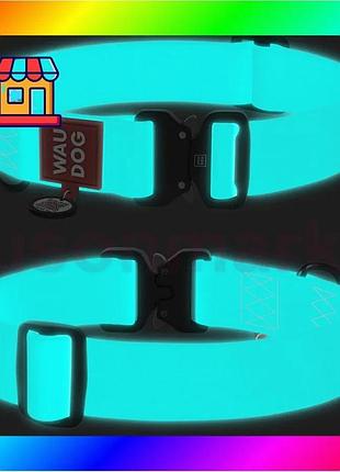 Bs ошейник для собак best mix водостойкий waudog waterproof с qr-паспортом, светящийся, металлическая bas77/n