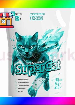 Bs силикагелевый наполнитель supercat best mix для кошачьих туалетов, 2,2 кг / 5,2 л bas77/n