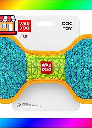 Bs игрушка для собак best mix waudog fun, "кость", ш 20 см, дл 12 см голубой bas77/n