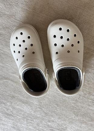 Crocs білий утеплений оригінал