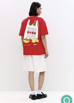 Футболка pull&bear x sakamoto days, розмір s