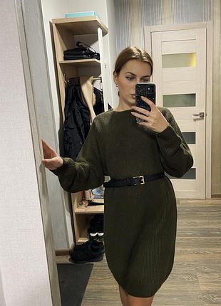 Платье цвета хаки,  new look