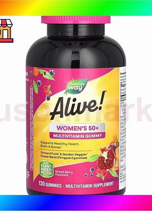Bs мультивітаміни для жінок best mix 50+ nature's way жувальні цукерки смак ягід для енергії і імуніте bas77/n