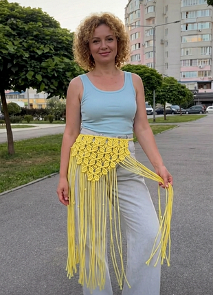 Пояс припинда в жовтому кольорі