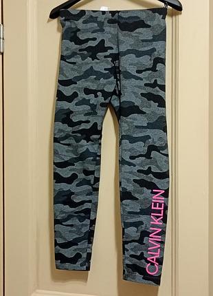 Спортивные лосины calvin klein performance р. 134-140 (m) леггинсы см