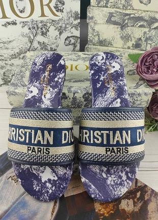 Женские шлепанцы christian dior диор
