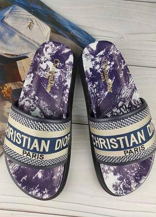Женские шлепанцы christian dior диор