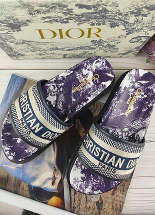 Женские шлепанцы christian dior диор