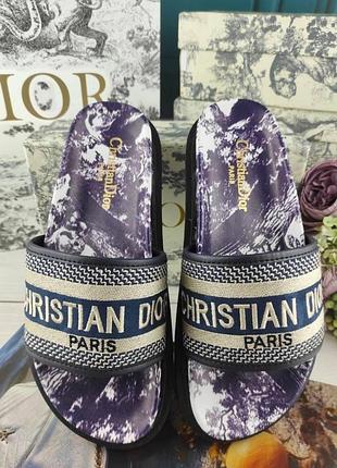 Женские шлепанцы christian dior диор