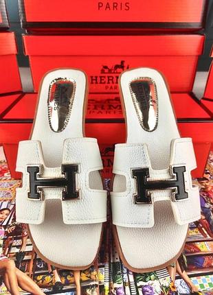 Жіночі шльопанці hermes гермес