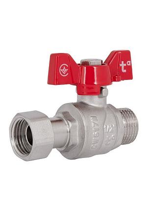 Кран шаровой с накидной гайкой thermo alliance forte 1/2" вз для воды прямой sf261w15