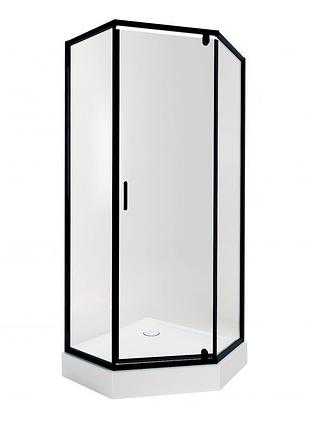 Набор qtap душевая кабина scorpio bla10995-ac6 clear 2120x900x900 мм + поддон diamond 309912 90x90x12 см с сифоном
