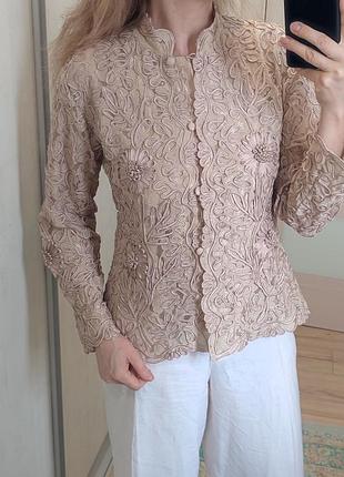 Жакет из кружива, кружный vintage