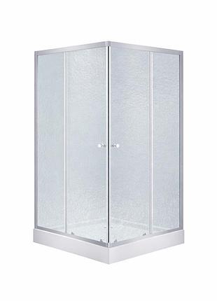 Набор lidz душевая кабина wawel sc90x90.sat.low.fr, стекло frost 4 мм + поддон mazur