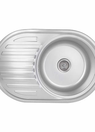 Кухонна мийка brinex 7750 0,8 мм micro decor (brin7750mdec08)