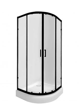 Набор qtap душевая кабина taurus bla1099ac6 clear 2020x900x900 мм + поддон robin 309912c 90x90x12 см с сифоном