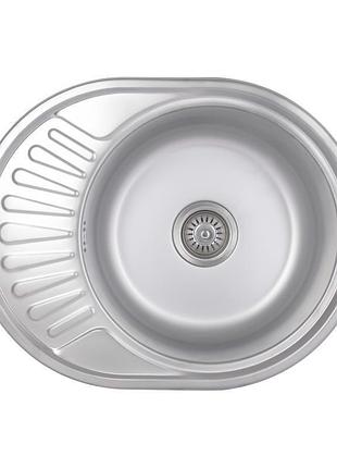 Кухонная мойка brinex 5745 0,8 мм satin (brin5745sat08)