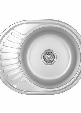 Кухонна мийка brinex 5745 0,8 мм micro decor (brin5745mdec0)