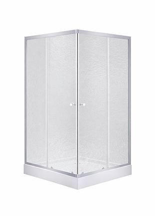 Набор lidz душевая кабина wawel sc80x80.sat.low.fr, стекло frost 4 мм + поддон mazur