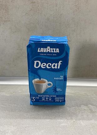 Кава мелена lavazza caffe decaf без кофеїну 250 г